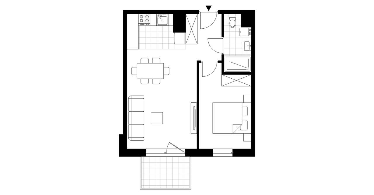 Skandinavia | mieszkanie 2-pok. | A.4.57 - Pełny obrazek: 3/8