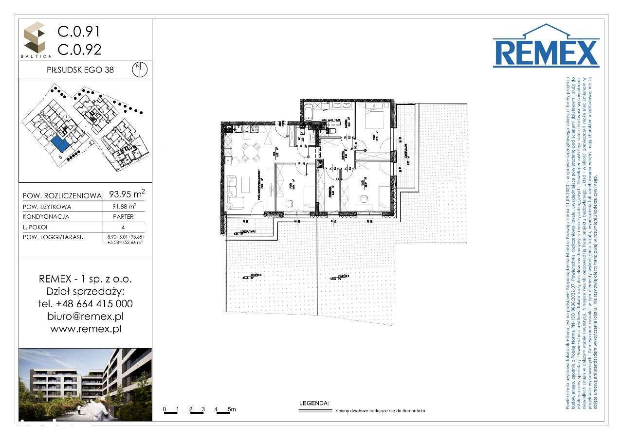 BA͏LT͏IC͏͏A | mieszkanie 4-pok. | ogródek 150m2 - Centrum miasta - Pełny obrazek: 2/7