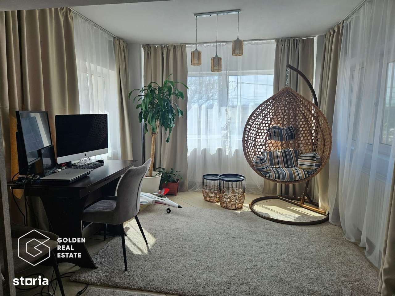 Apartament 4 camere in centru Otopeni, 2 bai, mobilat si utilat - Imagine principală: 5/11