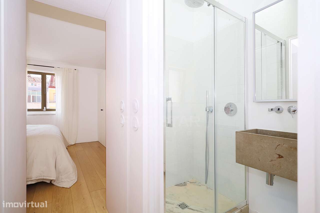 Moradia T2 renovada – Jardim Privativo- Belém-30