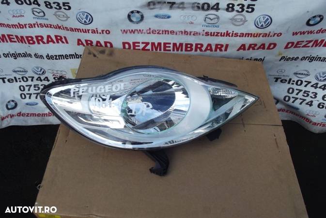 Far Peugeot 107 an 2005-2014 faruri stanga dreapta INTACTE faruri 107 - 2