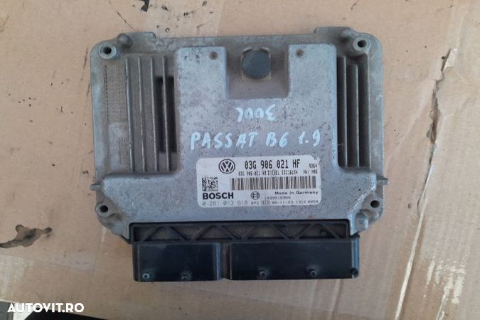 Calculator motor ECU 03G906021HF Volkswagen VW Passat B6  [din 2005 p - 1