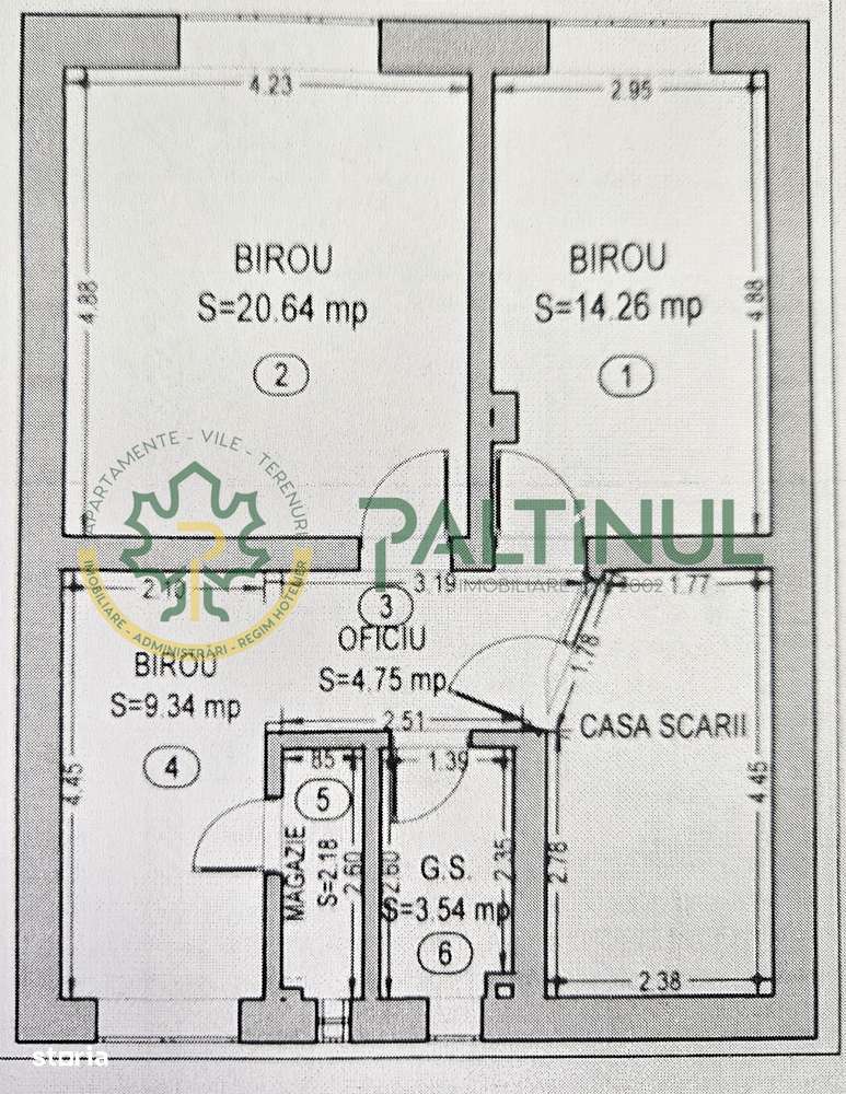 Spații birouri 55 mp – etaj 1 și 2,str. Rennes, Sibiu - Imagine principală: 4/4