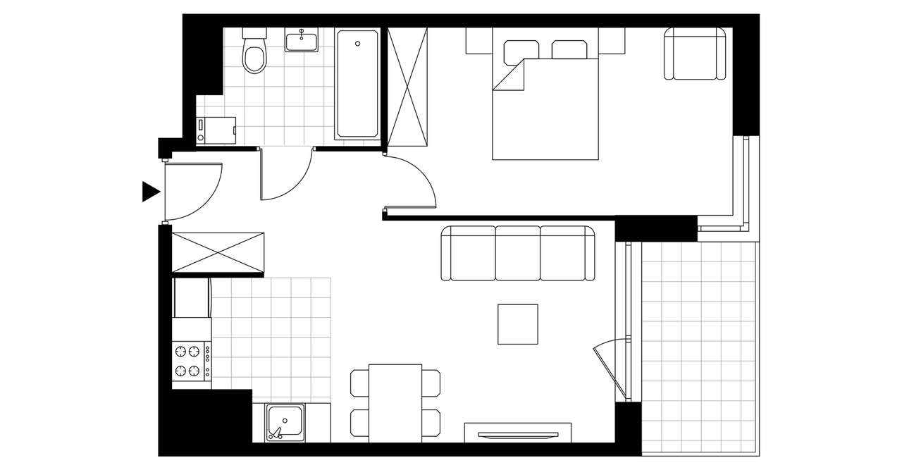 Panoramiqa | mieszkanie 2-pok. | D.15.004 - Pełny obrazek: 4/9
