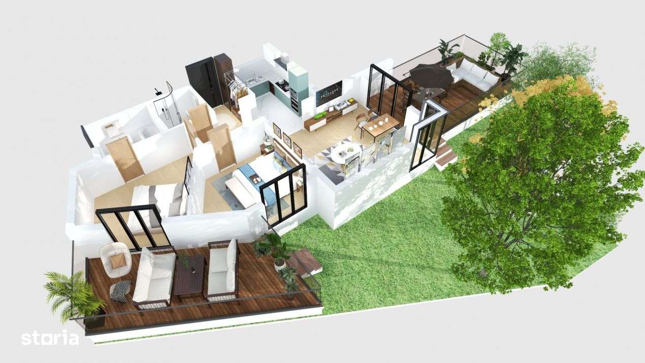 Mosilor Boutique II  apartament cu gradina si 2 terase !-3