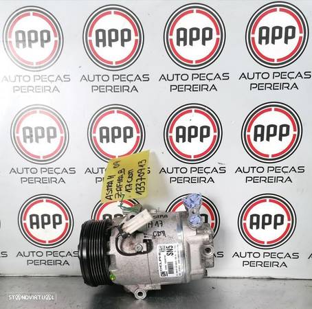 Compressor ar condicionado Opel Astra H 2009 1.7 CDTI Delphi referência 13370913. - 1
