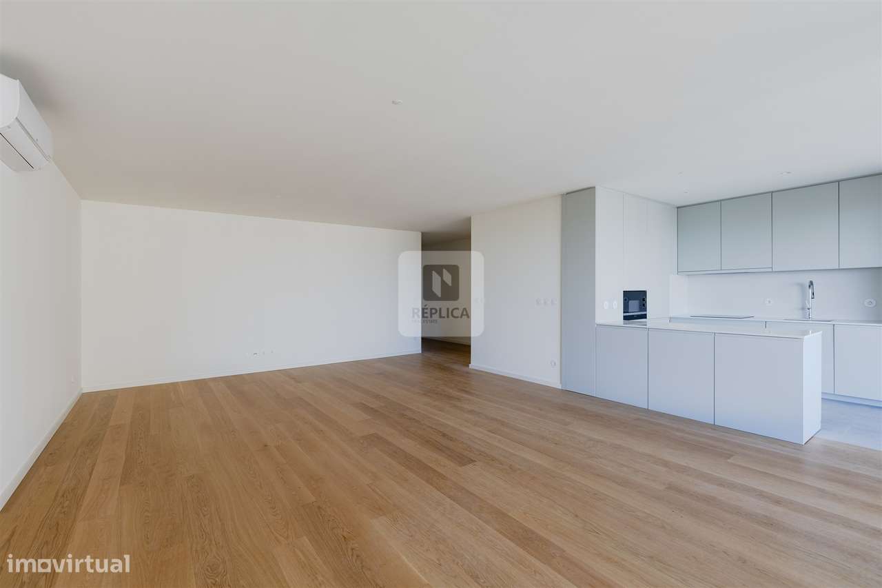 T3 com Varanda Vistas Mar Canidelo | T3 Gaia | Apartamento Le Parc-12