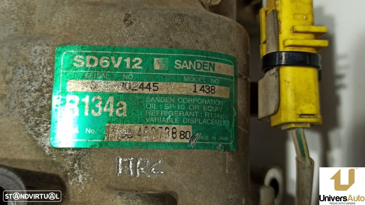 COMPRESSOR DE AR CONDICIONADO PEUGEOT 307 (S1) XR - 3