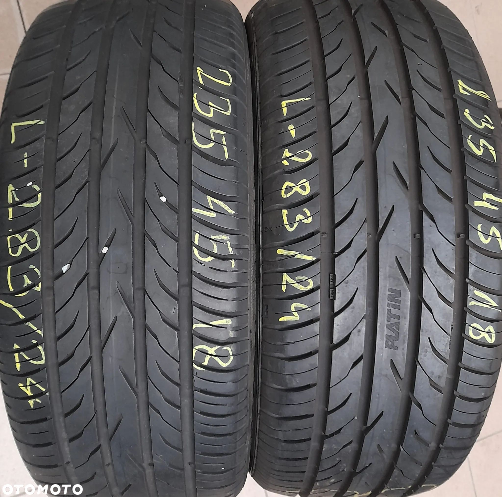 235/45r18 98Y (L283/24)005 2szt 7/8mm RP420 PLATIN LETNIE - 1