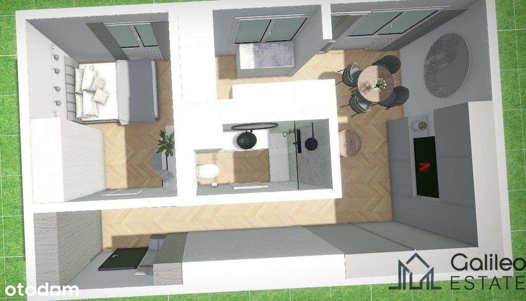 2 pokoje po gen. remoncie | klimatyzacja | Teo-18