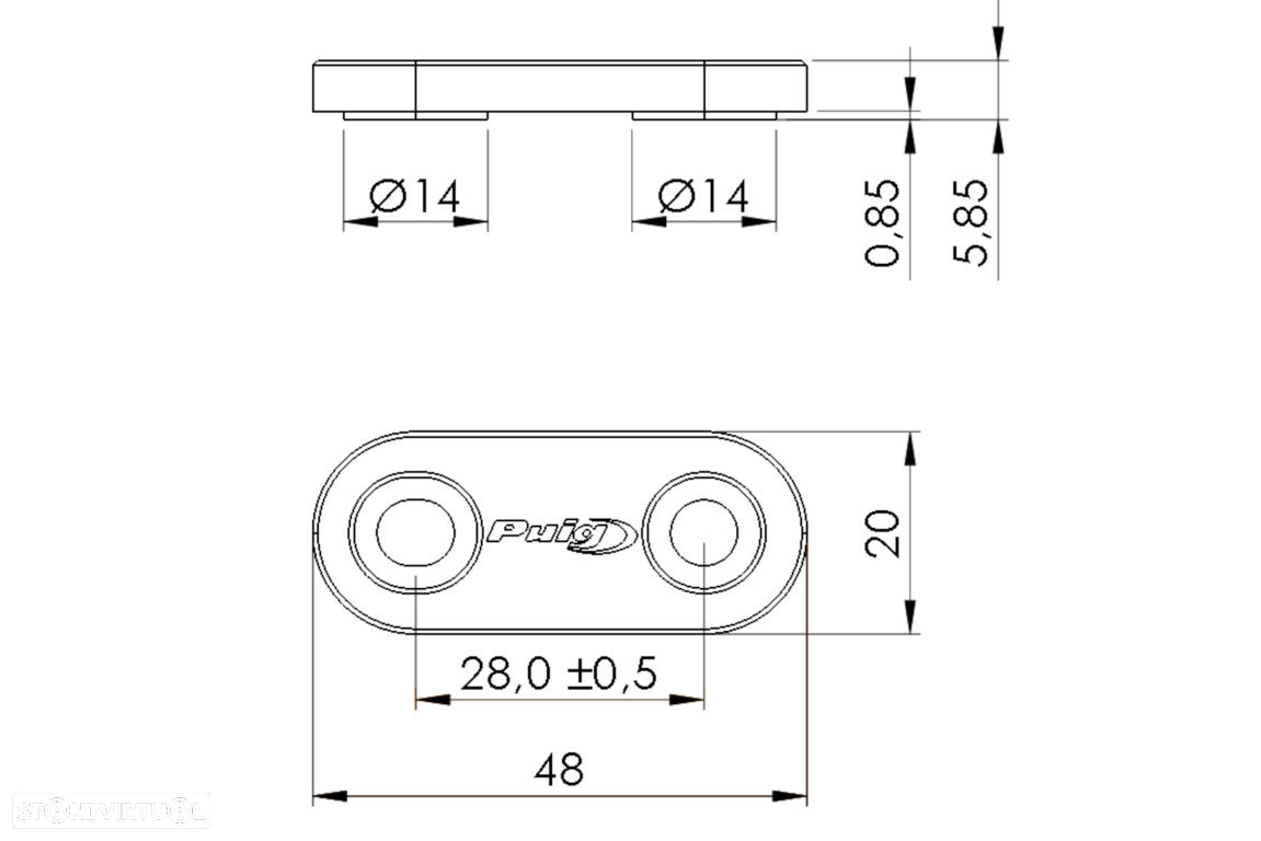 tampas espelhos puig pretas yamaha - 2