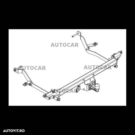 Carlig de remorcare pentru Peugeot BOXER - L4 - autoutilitar - sistem semidemontabil -cu suruburi din 2006/09 - 5