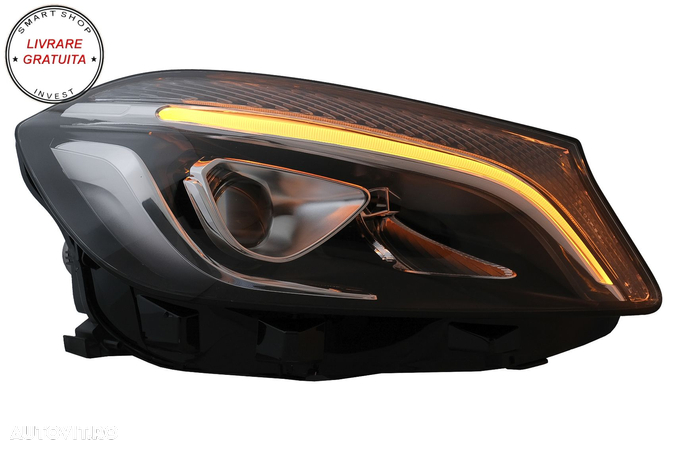 Faruri Full LED Mercedes A-Class W176 (2012-2018) doar pentru Halogen- livrare gratuita - 10