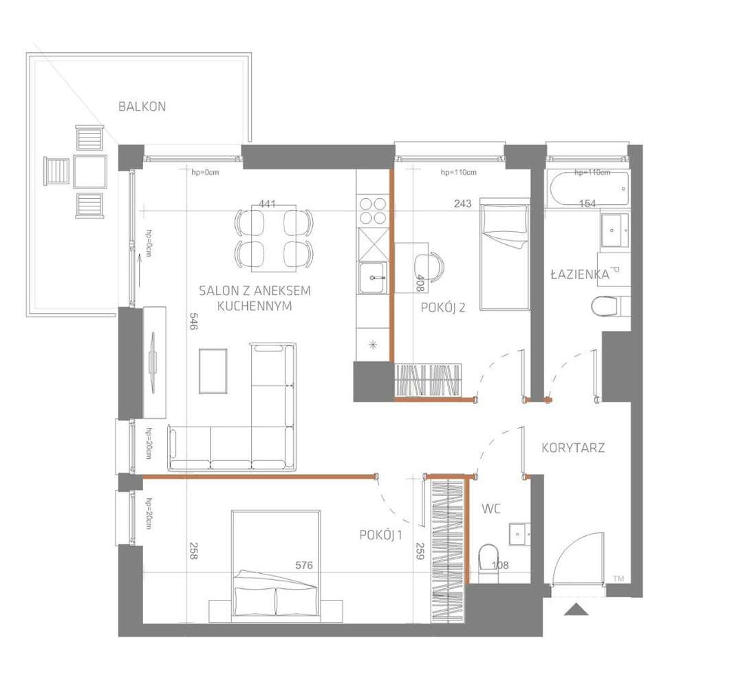 InCity - Apartament 98/M3 - Pełny obrazek: 2/16