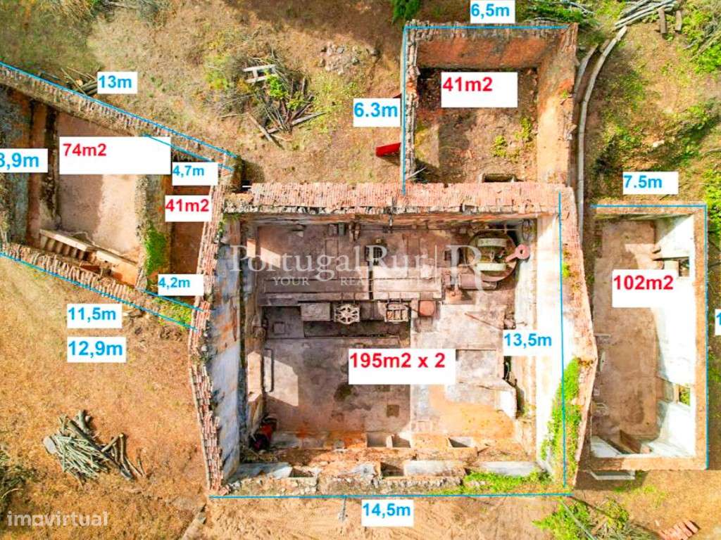 Quinta com 6ha e várias ruínas confinante com a ribeira - Grande imagem: 4/26