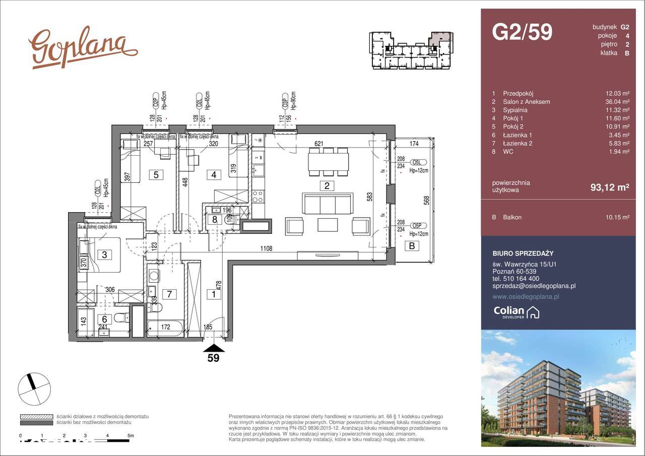 Osiedle Goplana | mieszkanie 4-pok. | G2/59 - Pełny obrazek: 2/7