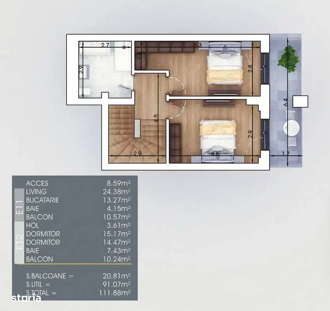 7 min Metrou | 3 Camere | premium | 2 lifturi | balcoane mari - Imagine principală: 3/5