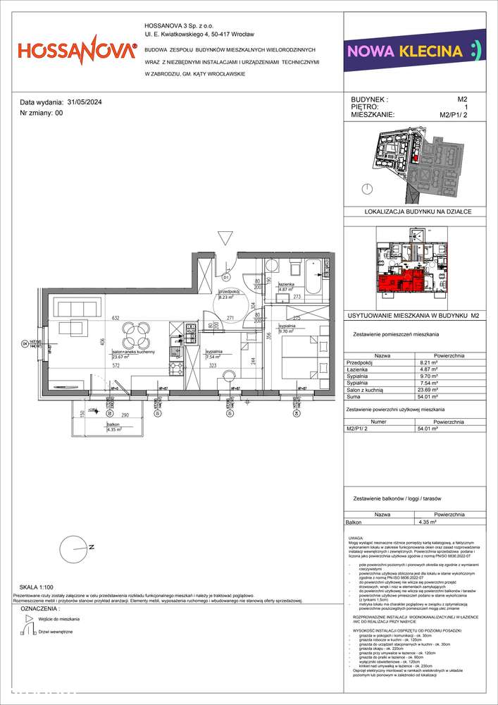 Nowa Klecina | mieszkanie 3-pok. | GOTOWE DO ODBIORU - Pełny obrazek: 2/8