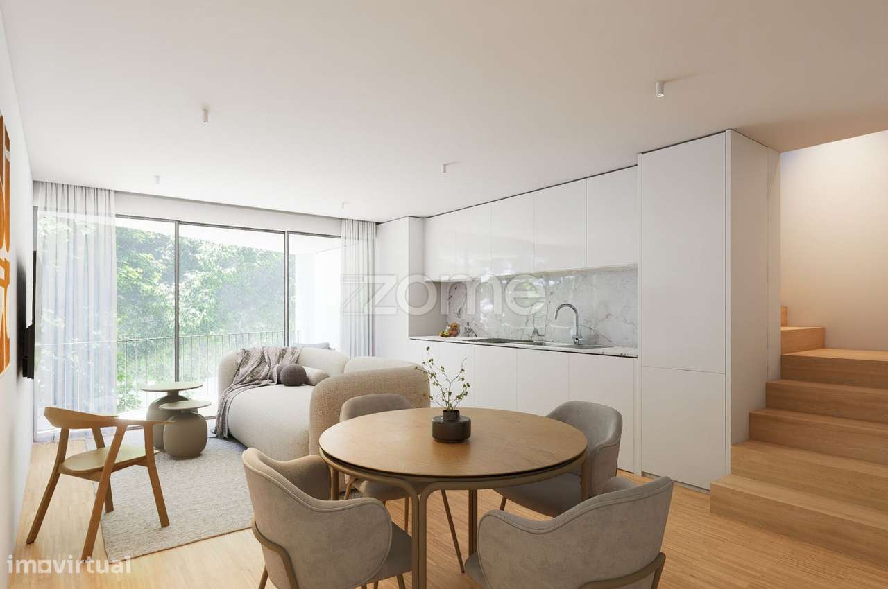 T2 Duplex Novo com 2 varandas em V N Gaia | Estacionamento|Elevador - Grande imagem: 4/12