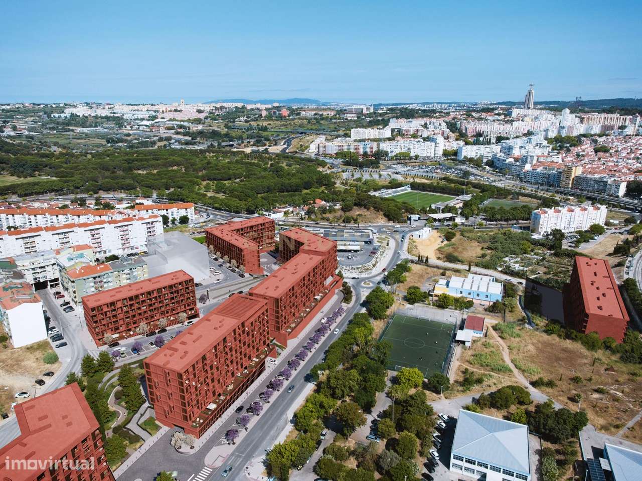 Apartamento T2 C/Estacionamento - Empreendimento Almar Beach – Almada - Grande imagem: 5/15