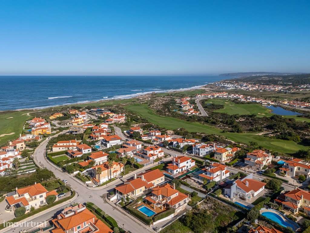 Moradia T3 com piscina, jardim, garagem e vista no Praia d'el Rey B...-54