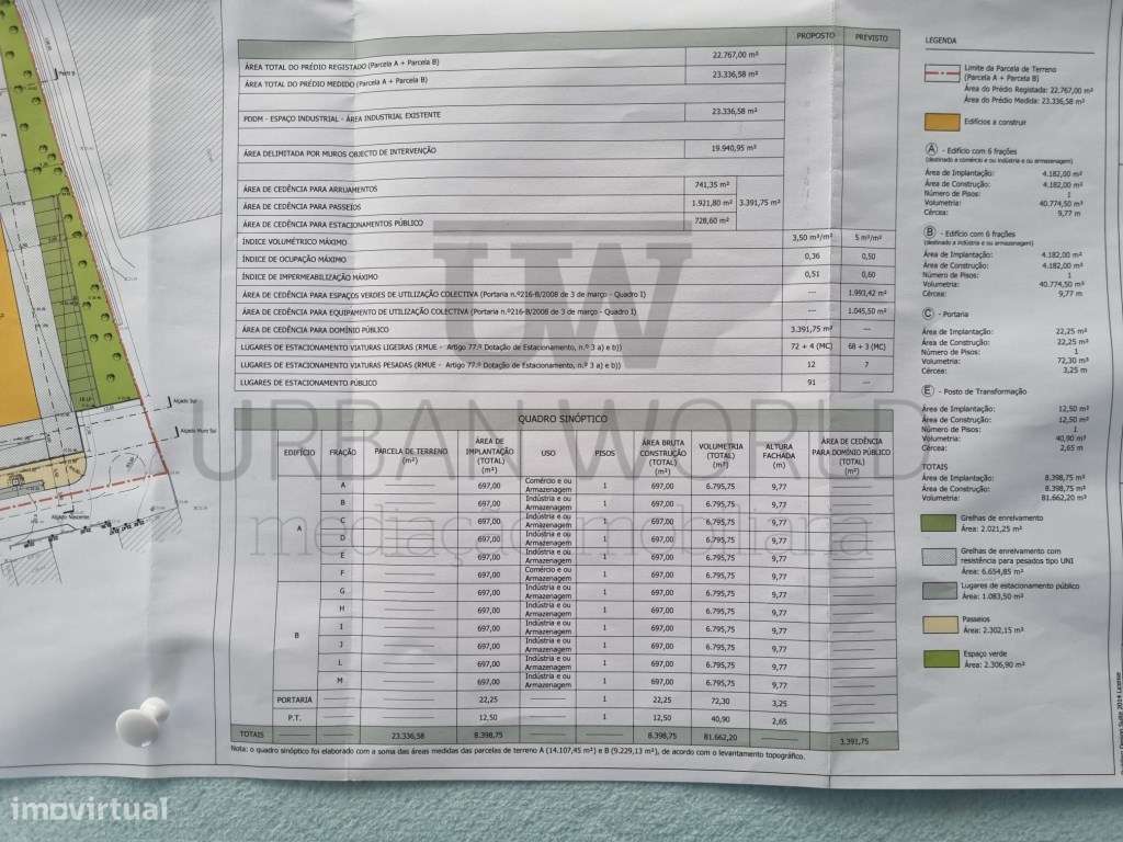 Terreno Industrial C/ Projeto Aprovado, Montijo - Setúbal, 23.336m2 - Grande imagem: 2/2