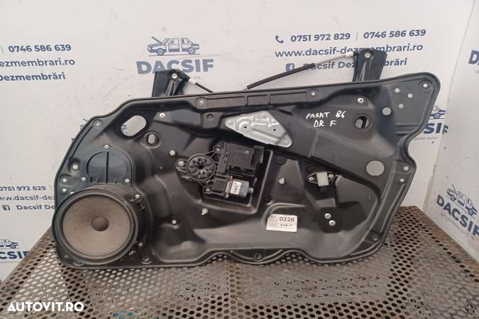 Macara geam fata dreapta electrica Volkswagen VW Passat B6  [din 2005 pana  2010] seria wagon 5-usi - 1