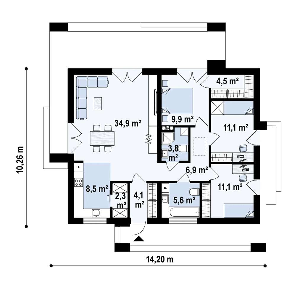 Dom parterowy w sercu Kaszub przy samym lesie-18
