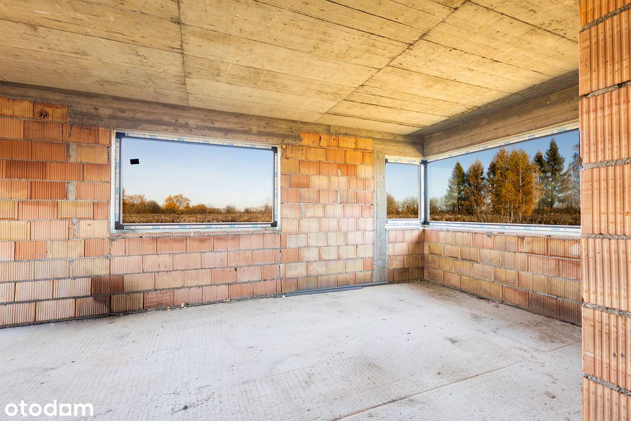 Krzyżanowice - gm. Bochnia - dom + garaż- stan surowy zamknięty.-6