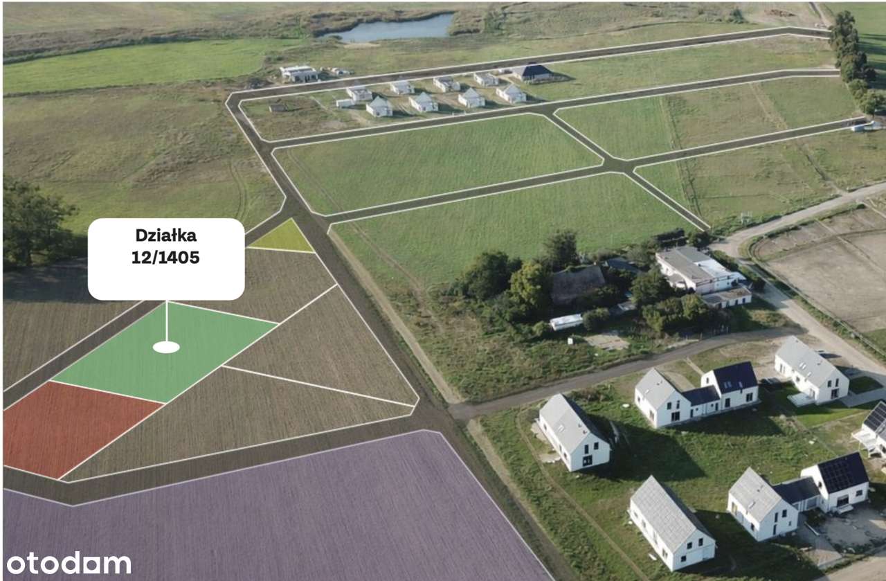 Działka 800 m²  - blisko natury - MPZP, wod-kan-0