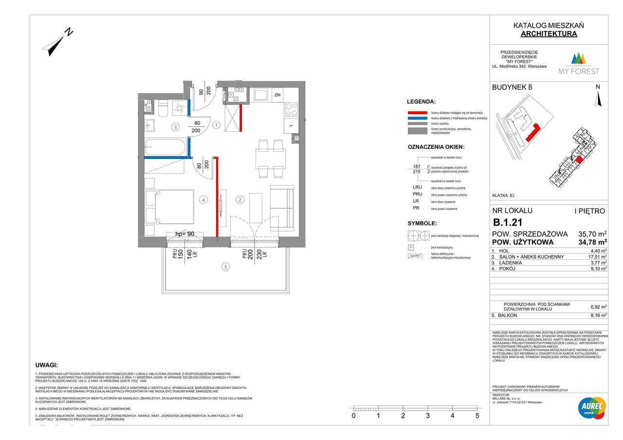 My Forest | mieszkanie 2-pok. | B.1.21 - Pełny obrazek: 2/7
