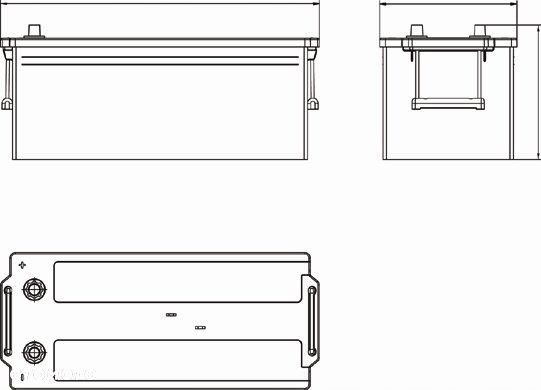 Akumulator Centra PowerPRO 12V 185Ah 1150A L+ CF1853 MOŻLIWY DOWÓZ MONTAŻ - 3