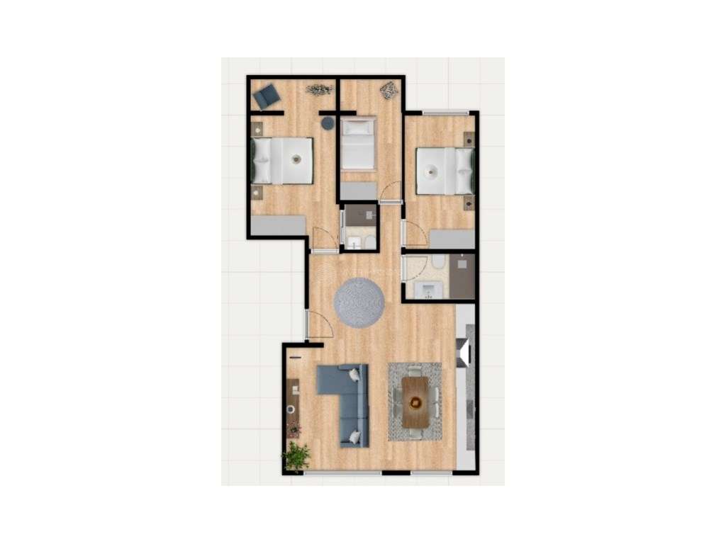 Apartamento T3 totalmente remodelado, com arrecadação, em Benfica.-26