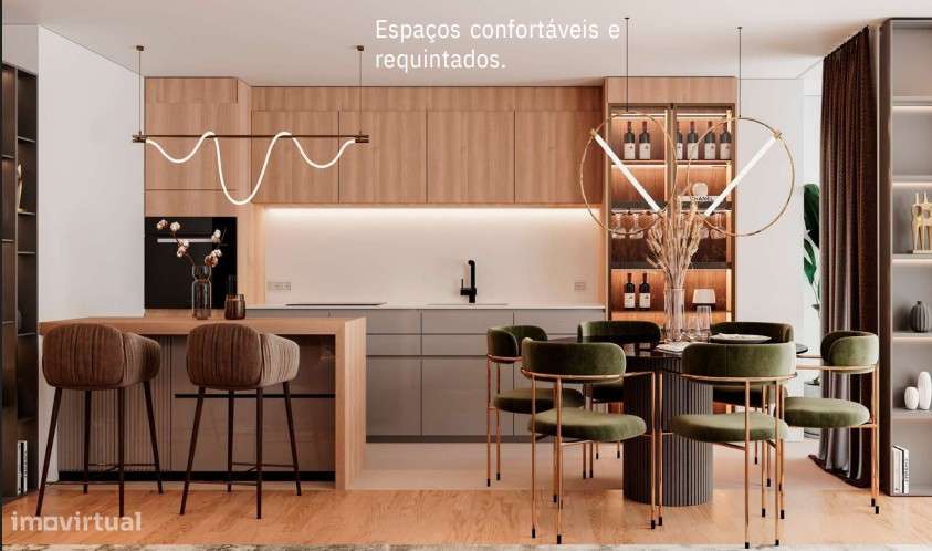 Vende-se T2 novo com varanda, à estação metro Francos-1