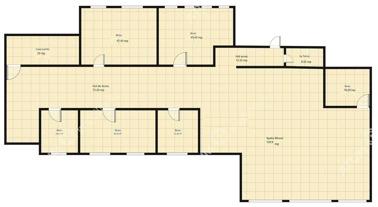 Spatiu pentru birouri de inchiriat in Sibiu zona Ultracentra - Imagine principală: 5/19