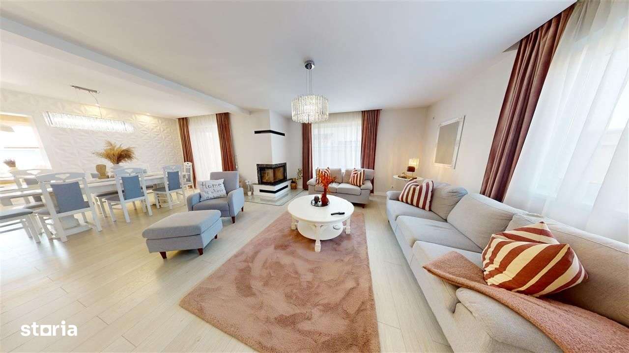 Casa individuală – 217 mpu + 500 mp teren – mobilată modern – Veterani - Imagine principală: 2/13