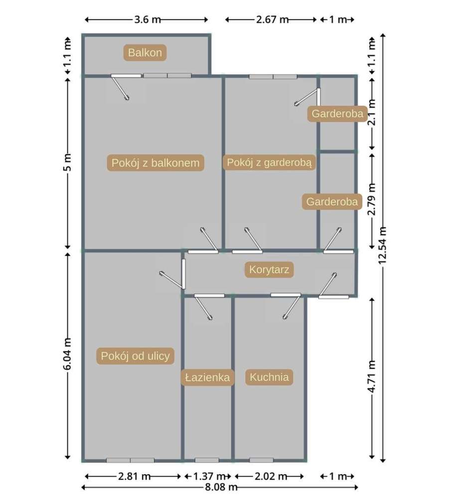 Piękna kamienica - trzy pokoje z balkonem - 5 min spacerem do Odry - Pełny obrazek: 5/19