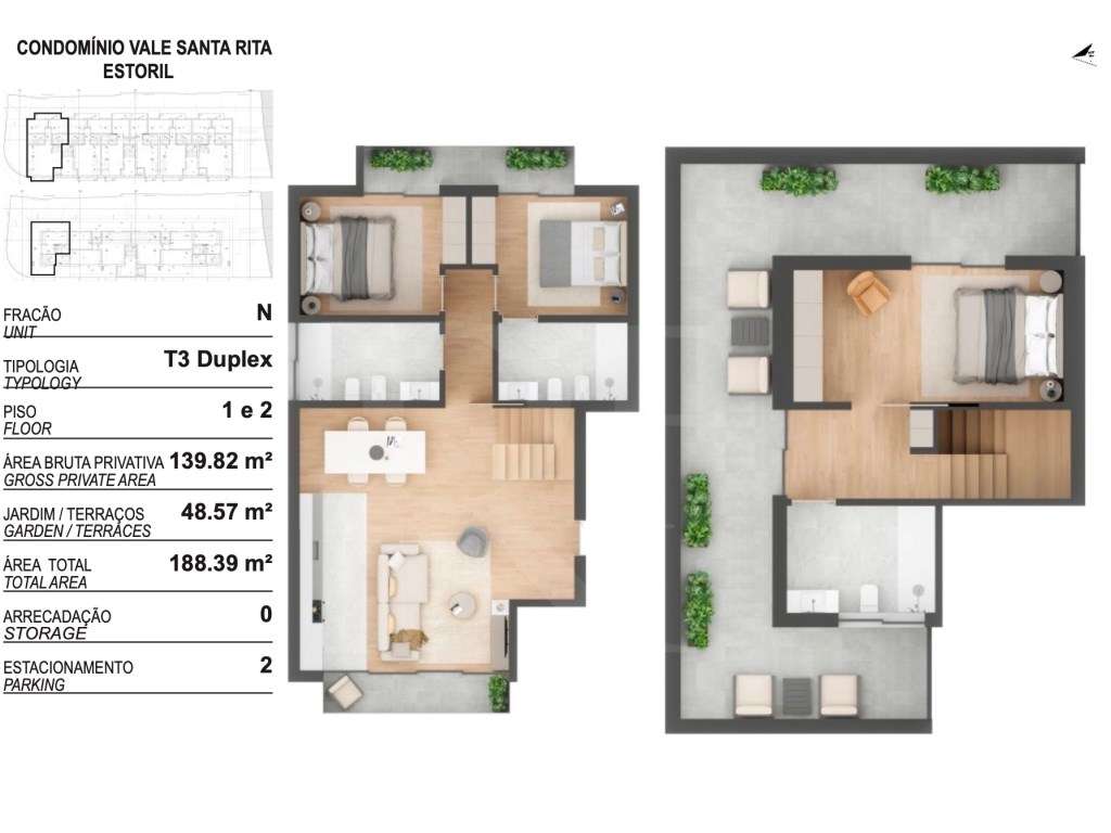 T3 Duplex a estrear com terraços e piscina no Estoril-31