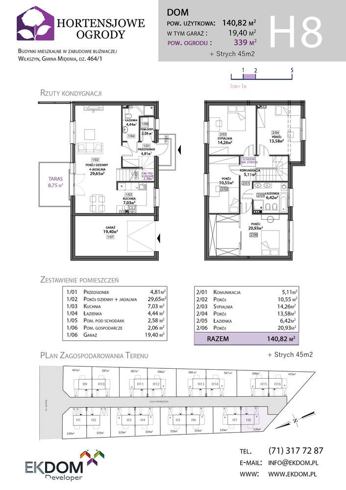 Hortensjowe Ogrody – nowoczesny bliźniak w centrum Wilkszyna - Pełny obrazek: 3/9