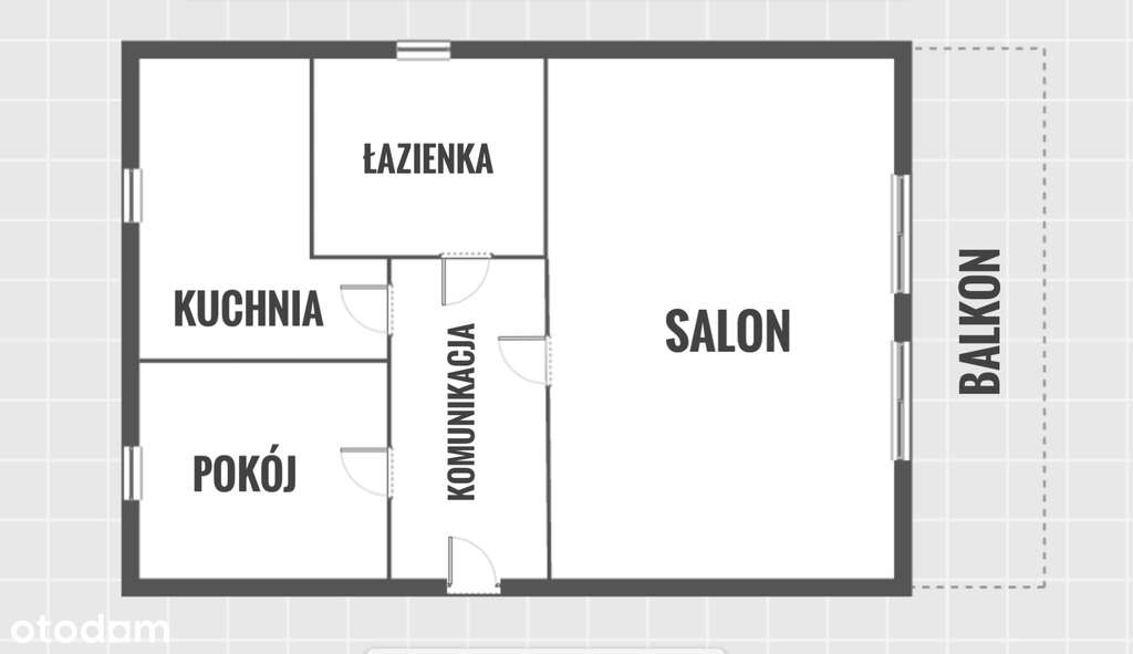2 pokoje, osobna kuchnia, balkon, blisko WSIiZ-9