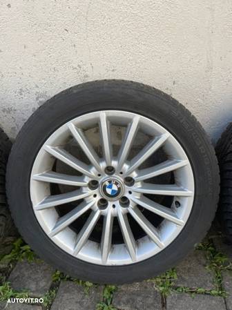 Jante Bmw seria 5 F10/F11 cu cauc 245/45/R18 Nokian iarna dot 2015 6-7mm 8jx18is30 - 3