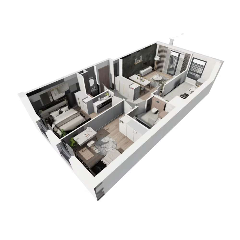 JASNE Dwustronne // Mieszkanie 3-pok. JEŻYCE - Pełny obrazek: 5/11