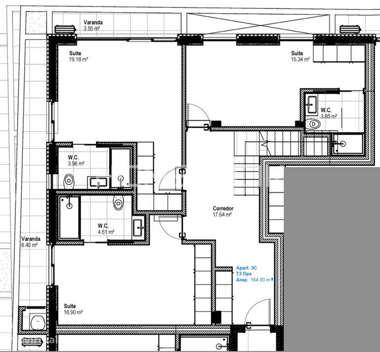 Apartamento T3 Implex com Terraço e Vista Ria em Aveiro-27