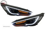 Faruri LED DRL Ford Focus III Mk3 Facelift (2015-2017) Bi-Xenon Design Semnalizare- livrare gratuita - 8