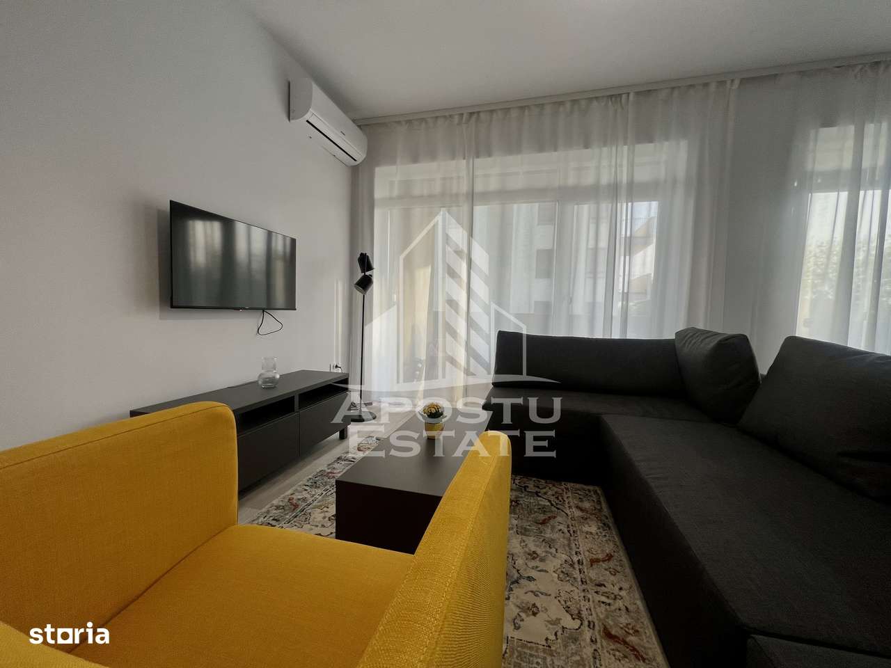 Apartament cu doua camere,centrala proprie, AC,in Dumbravita - Imagine principală: 4/9