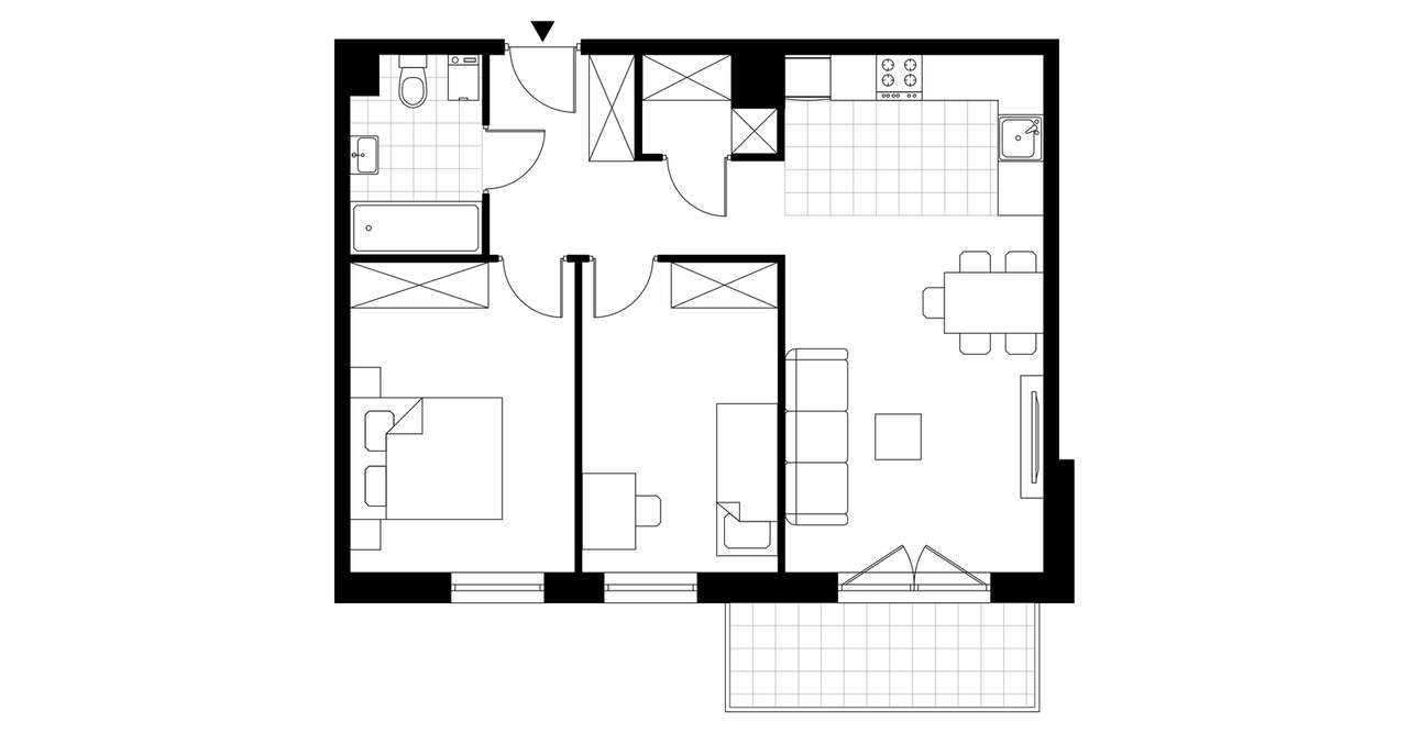 3-pokojowe mieszkanie 58m2 + balkon Bez Prowizji - Pełny obrazek: 4/9