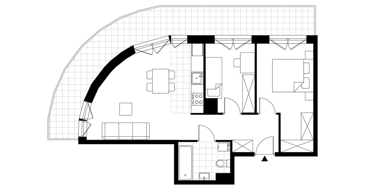 3-pokojowe mieszkanie 53m2 + balkon Bezpośrednio - Pełny obrazek: 3/8