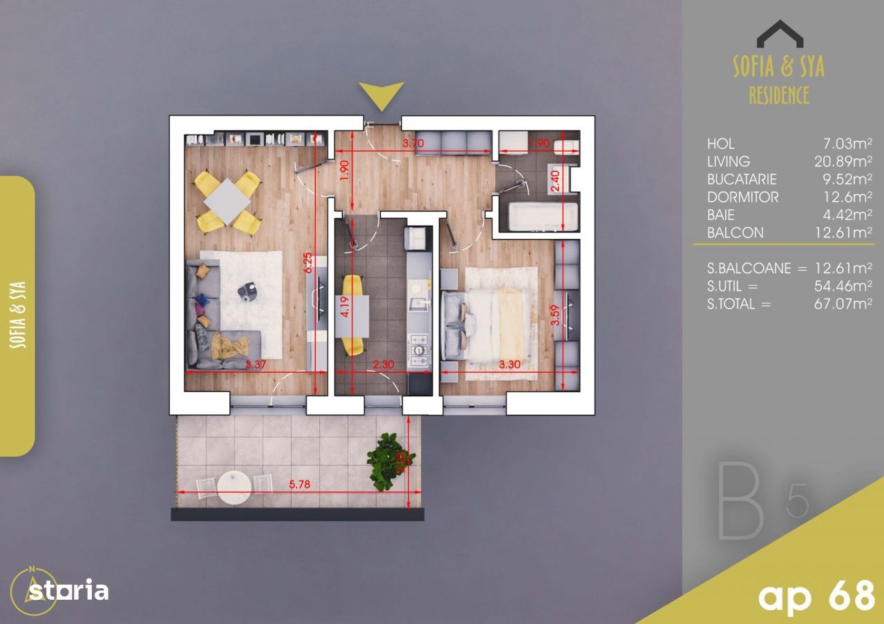 Apartament 2 camere Parcare Gratis-Pallady-Metrou Teclu