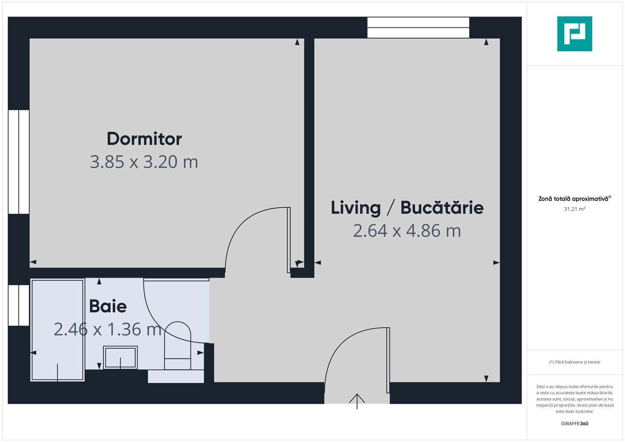 Apartament 1 cam, SAD, zona Torontalului - Imagine principală: 5/5