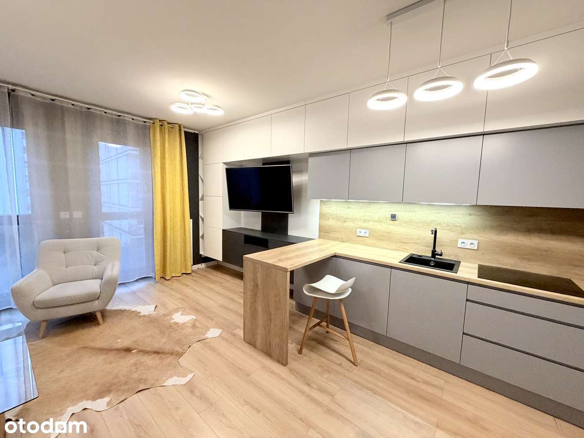Nowoczesne 1-pok. mieszkanie | Mokotów – Cybernetyki | Bez prowizji - Pełny obrazek: 5/17